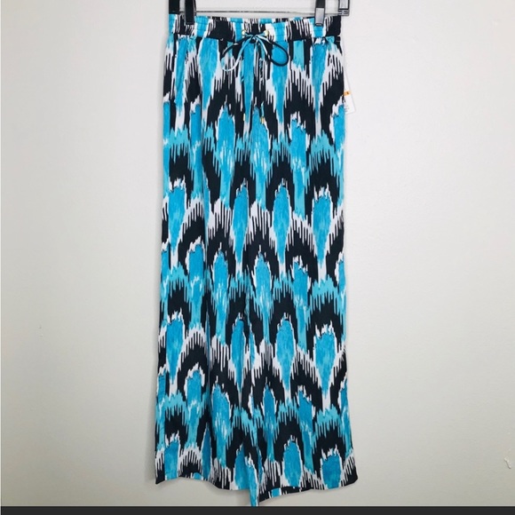 Michael Kors Summer Blue Palazzo/Pool Pants - Picture 2 of 5